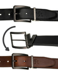 Rovicky - Men's Belt (2 in 1 Brown+Black)